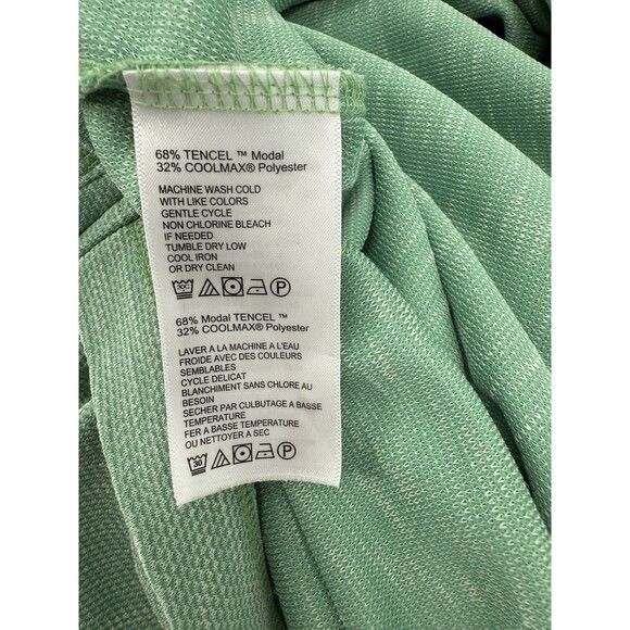 Tommy Bahama Island Zone Polo Short Sleeve Shirt XXL Green Tencel & Coolmax Poly - Picture 11 of 14